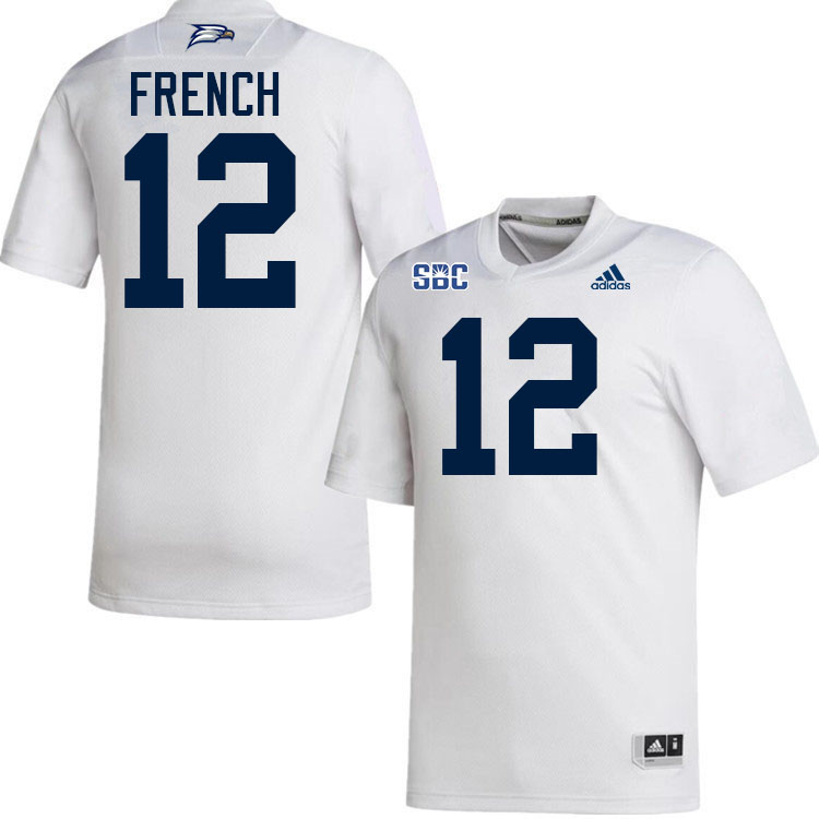 #12 JC French Georgia Southern Eagles Jerseys|Apparels Football Stitched-White